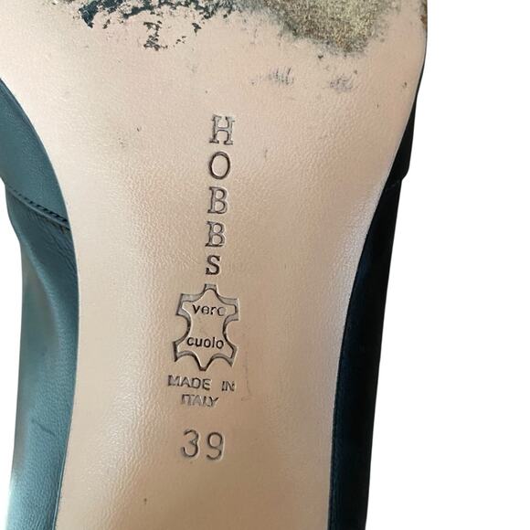 Hobbs Black Leather Bow Heel pump EU 39 US size 8 - Picture 8 of 8